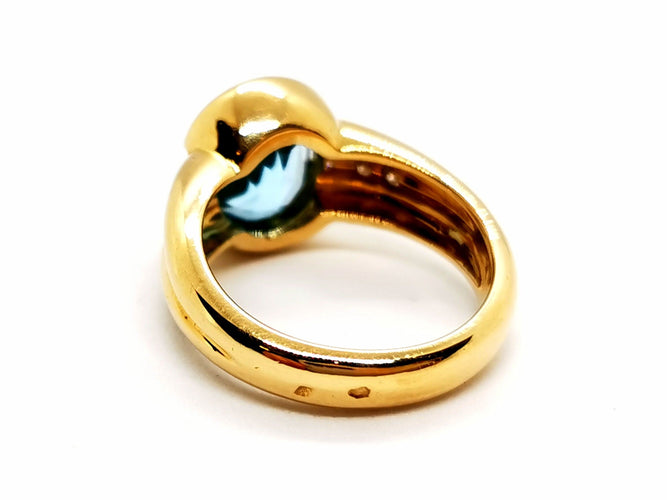Bague 55 Bague Or Jaune Topaze 58 Facettes 1178309CN