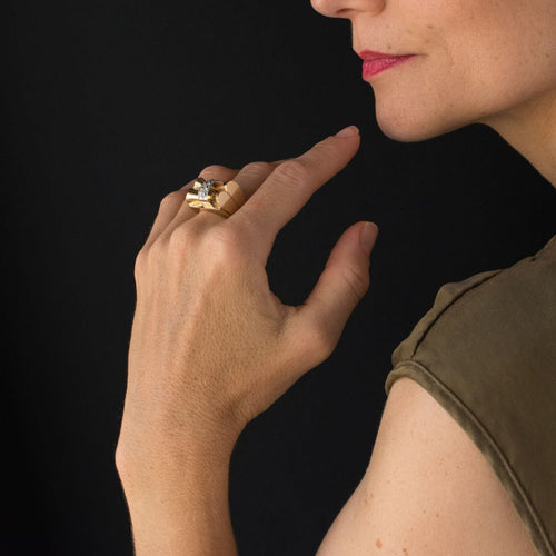 Bague 55 Bague tank noeud Diamants 58 Facettes 11-002-2740246-55