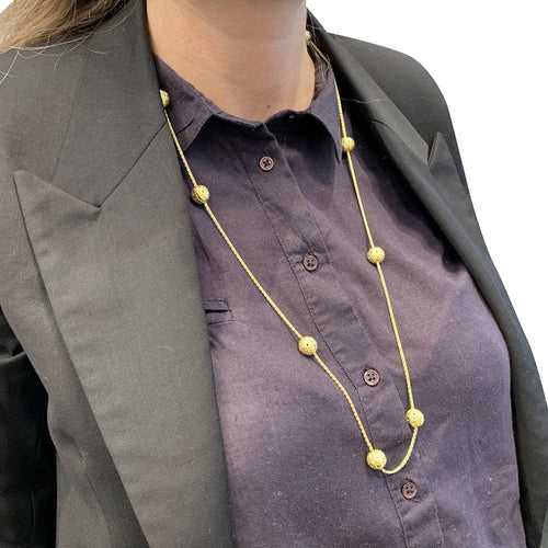 Collier Sautoir Ilias Lalaounis, or jaune. 58 Facettes 30333