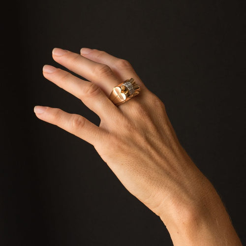 Bague 55 Bague tank noeud Diamants 58 Facettes 11-002-2740246-55
