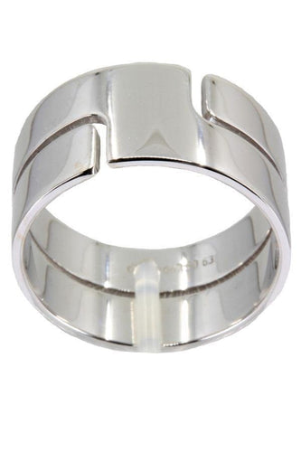 Bague 63 Bague "Seventies" Dinh Van Or Blanc 58 Facettes 31671