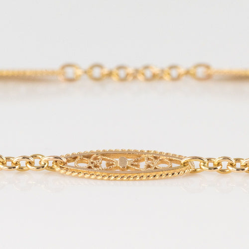 Collier Sautoir filigrané ancien or rose 58 Facettes 20-219