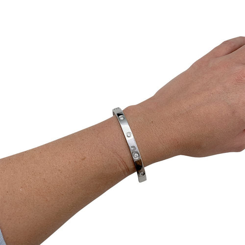 Bracelet Bracelet Cartier ,"Love", en or blanc et diamants. 58 Facettes 29997