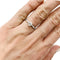 Bague 51 Solitaire or blanc, diamant 0.50 ct. 58 Facettes 30189