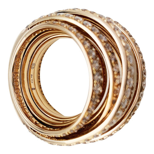 Bague 52 Bague de Grisogono "Allegra" en or rose et diamants. 58 Facettes 30547