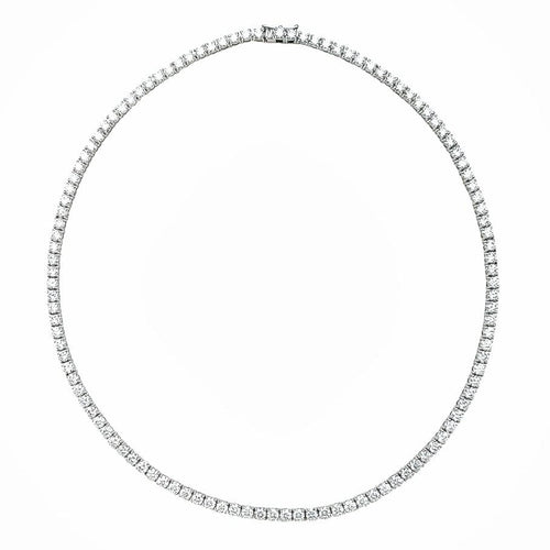 Collier Collier rivière diamants en or blanc. 58 Facettes 30222