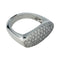 Bague 52 Bague Hermès "Etrier" en or blanc et diamants 58 Facettes 26658-1