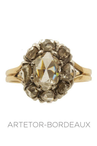 Bague Bague ancienne diamants 58 Facettes