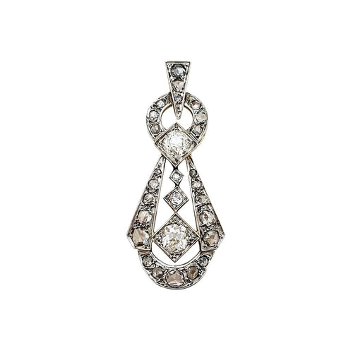 Pendentif Pendentif 1900 en diamants, or et platine. 58 Facettes 30260