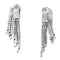Boucles d'oreilles Boucles d'oreilles en or blanc, diamants baguettes et navettes. 58 Facettes 24626