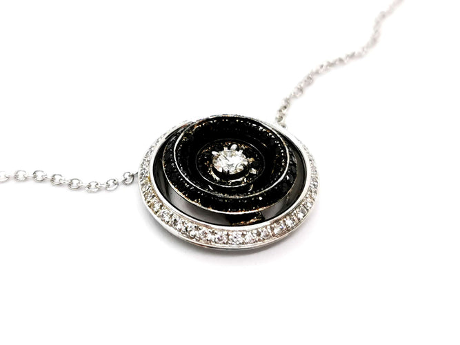 Collier Collier Or blanc Diamant 58 Facettes 1089443CN