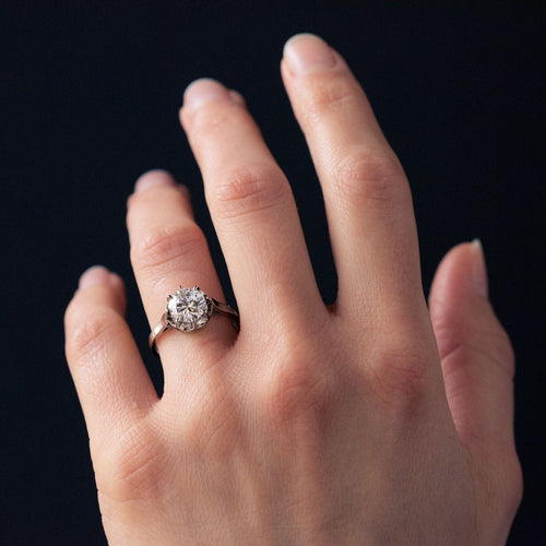 Bague 54 Solitaire diamant 1,50 carat 58 Facettes 19-649