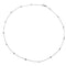 Collier Collier gouttière en or blanc serti de 15 diamants. 58 Facettes 30536