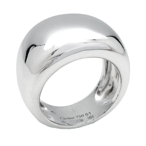Bague 51 Bague Cartier "Nouvelle vague" en or blanc. 58 Facettes 30102