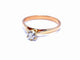 Bague 55 Bague Solitaire Or rose Diamant 58 Facettes 1021707CD