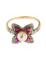 Bague 53 Bague en or jaune, perle et rubis naturels 58 Facettes