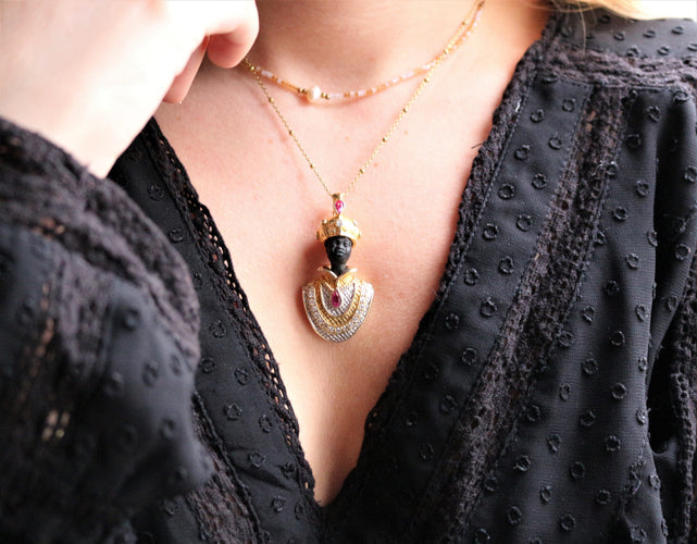Pendentif Pendentif Moretto Blackamoor de Venise 58 Facettes 374