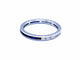 Bague 59 Bague Alliance Or blanc Diamant 58 Facettes 968086CN
