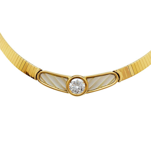 Collier Collier Mauboussin, "Nadia", or jaune, nacre, diamant 1.42 cts. 58 Facettes 30501