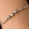 Bracelet Bracelet ancien ligne motif floral serti de diamants 58 Facettes 19-053