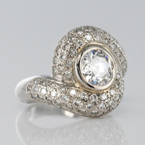 Bague 50 Bague tourbillon diamants or blanc 58 Facettes 15-269-50-1