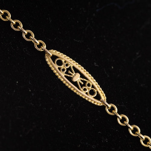 Collier Sautoir filigrané ancien or rose 58 Facettes 20-219