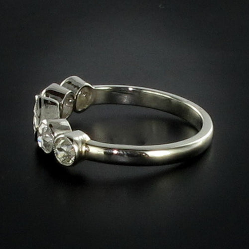 Bague 53 Bague ancienne jarretière diamants 58 Facettes 18-071-53-1