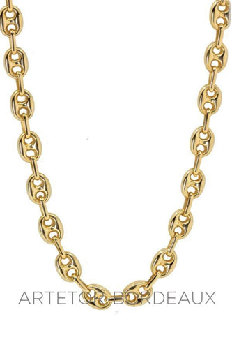 Collier Chaîne maille grain de café 58 Facettes 35001