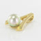 Pendentif Pendentif or perle grise 58 Facettes 17-064A