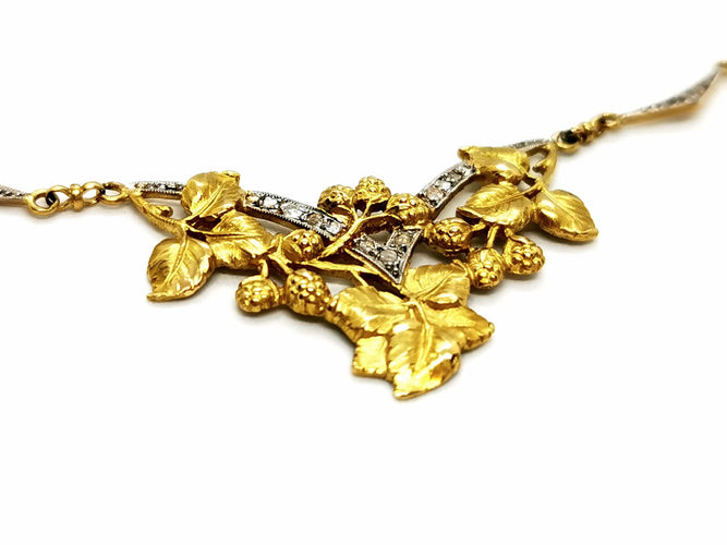 Collier Collier Art déco Or jaune Diamant 58 Facettes 1120170CD