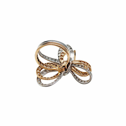 Bague 52 Bague Van Cleef & Arpels, "Double Noeud", or blanc, or rose, diamants. 58 Facettes 30614