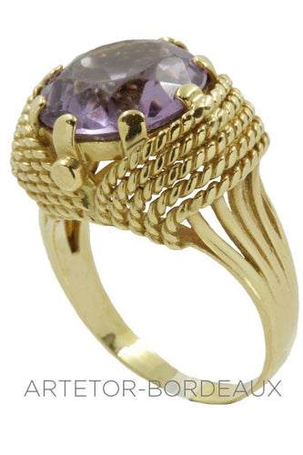 Bague 56 Bague améthyste 58 Facettes 16281