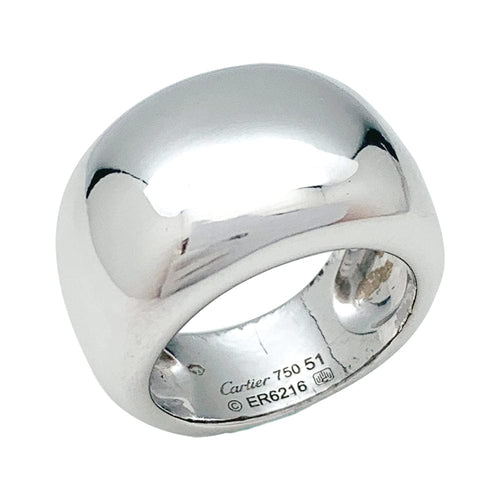 Bague 51 Bague Cartier "Nouvelle vague" en or blanc. 58 Facettes 30102