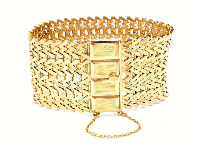 Bracelet Bracelet Manchette Or jaune 58 Facettes 00035CN