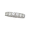 Bague 54 Alliance tour complet or blanc, diamants. 58 Facettes 30175