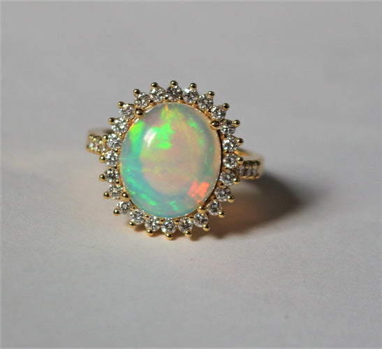 Bague 54 POMPADOUR Bague OPALE et Diamants 58 Facettes 389
