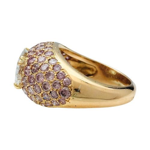 Bague 52 Bague dôme Poiray en or rose et diamants. 58 Facettes 28486-1