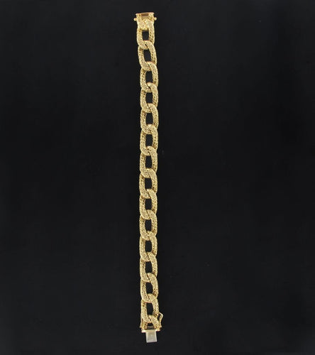 Bracelet Bracelet gourmette ciselée or vintage 58 Facettes 17-311