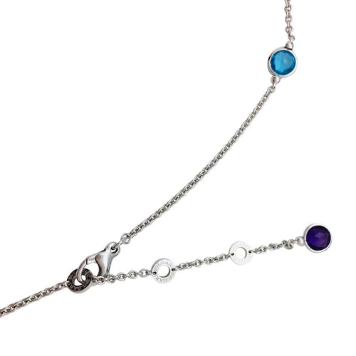Collier Collier Bulgari "Parentesi Cocktail" en or blanc, pierres fines et diamants. 58 Facettes 28398