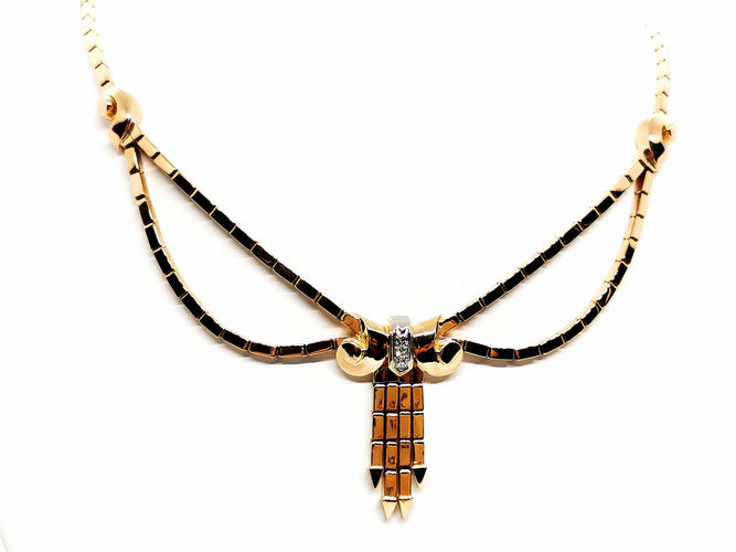 Collier Collier Vintage Or jaune Diamant 58 Facettes 1126573CN