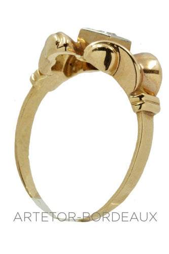 Bague 57 Bague  années 50' 58 Facettes 16181