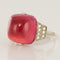 Bague 53 Bague Calcédoine pain de sucre et Diamants 58 Facettes 17-261-53-1