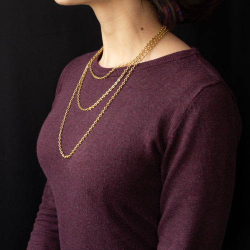 Collier Sautoir ancien en or 58 Facettes 20-536