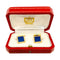 Boutons de manchette Boutons de manchette Cartier en or jaune et lapis lazuli. 58 Facettes 29775