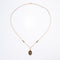 Collier Collier ancien médaillon et coulants émaillés et diamants 58 Facettes 18-357
