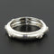 Bague 54 Bague or blanc satiné diamants 58 Facettes ANSETAB-54