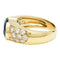 Bague 53 Bague en or jaune, diamants et saphir. 58 Facettes 30520