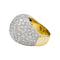 Bague 52 Bague dôme deux ors, diamants. 58 Facettes 29960