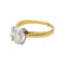 Bague 52 Solitaire diamant 2,01 carats deux ors. 58 Facettes 30490