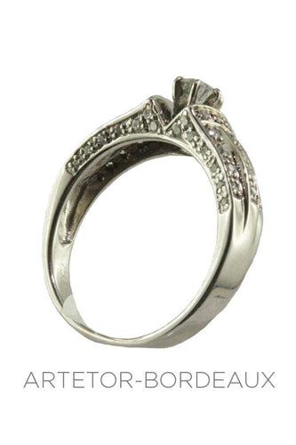 Bague 58 Bague moderne diamants 58 Facettes 19941